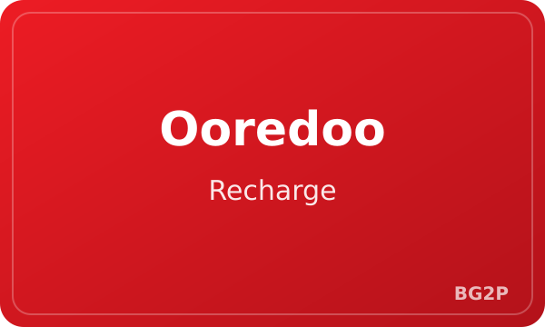 Ooredoo Recharge Card