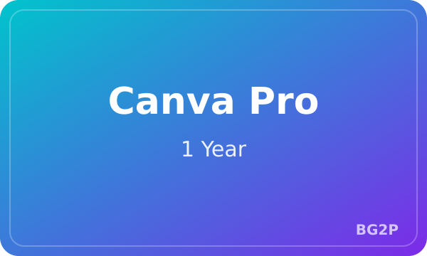 Canva Pro 1 Year - MENA
